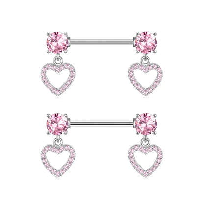 1 Piece 1 Set 1 Pair Belly Rings Simple Style Solid Color 304 Stainless Steel Inlay Rhinestones Belly Rings