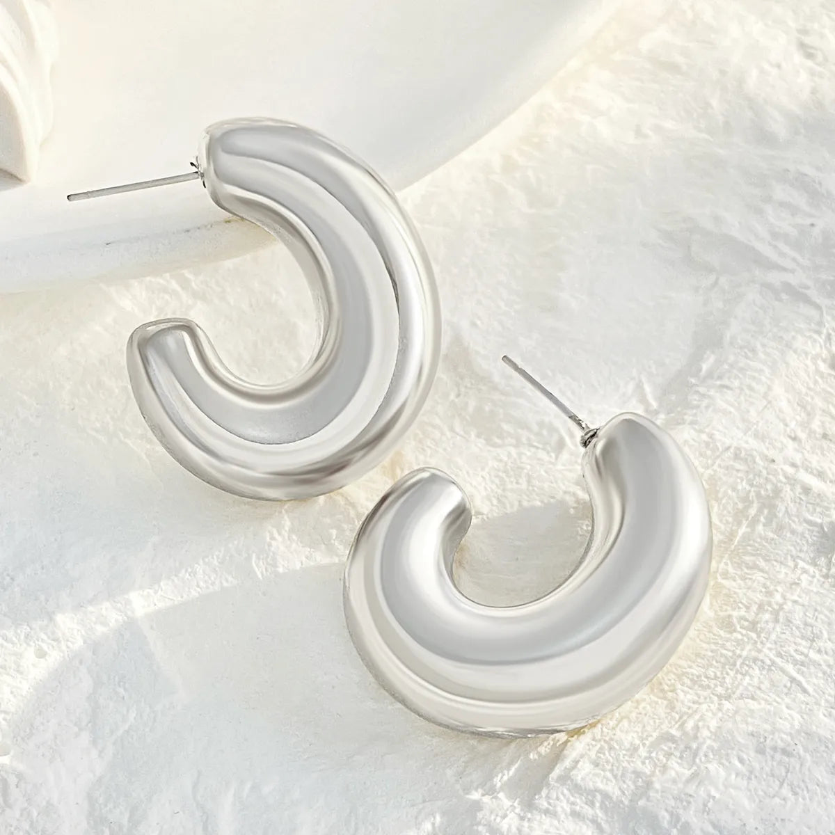 1 Piece 1 Set 1 Pair Classic Style C Shape Geometric Water Droplets Plating CCB Drop Earrings Ear Cuffs Ear Studs