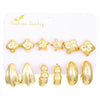 1 Piece 1 Set 1 Pair Classic Style C Shape Geometric Water Droplets Plating CCB Drop Earrings Ear Cuffs Ear Studs