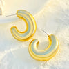 1 Piece 1 Set 1 Pair Classic Style C Shape Geometric Water Droplets Plating CCB Drop Earrings Ear Cuffs Ear Studs