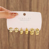 1 Piece 1 Set 1 Pair Classic Style C Shape Geometric Water Droplets Plating CCB Drop Earrings Ear Cuffs Ear Studs