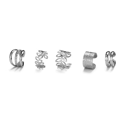 1 Piece 1 Set Basic Modern Style Classic Style C Shape U Shape Plating Inlay Alloy Artificial Crystal Ear Cuffs