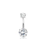 1 Piece 1 Set Belly Rings Simple Style Geometric Heart Shape 316 Stainless Steel  Plating