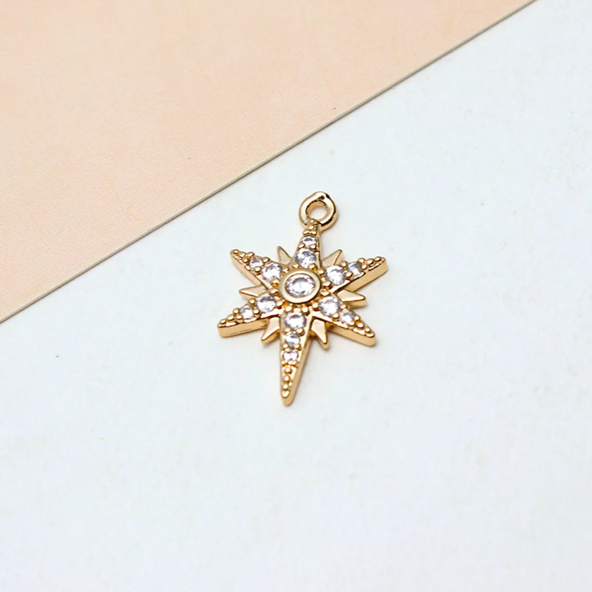 1 Piece 10*11mm 14*16MM Copper Zircon Hexagram Snowflake Pendant