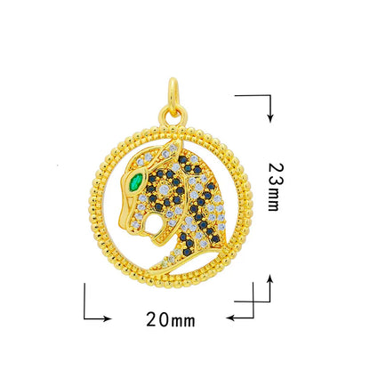 1 Piece 10*12.5mm 13*16mm Copper Zircon Cross Doll Snowflake Pendant