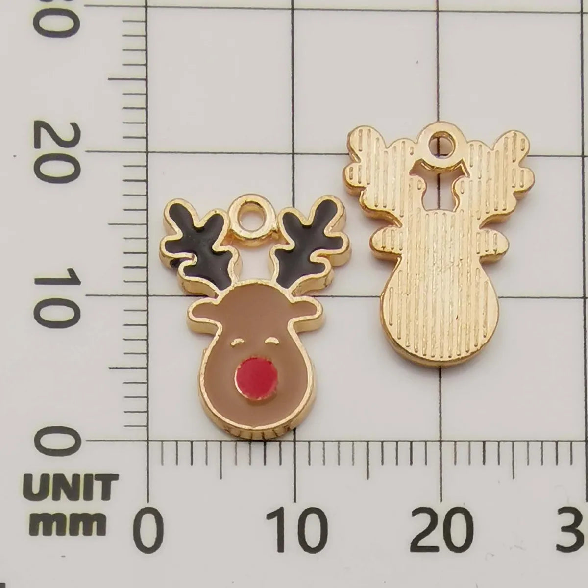 1 Piece 10*19mm 11*20mm 17 * 22mm Alloy Rhinestones Christmas Tree Santa Claus Elk Pendant