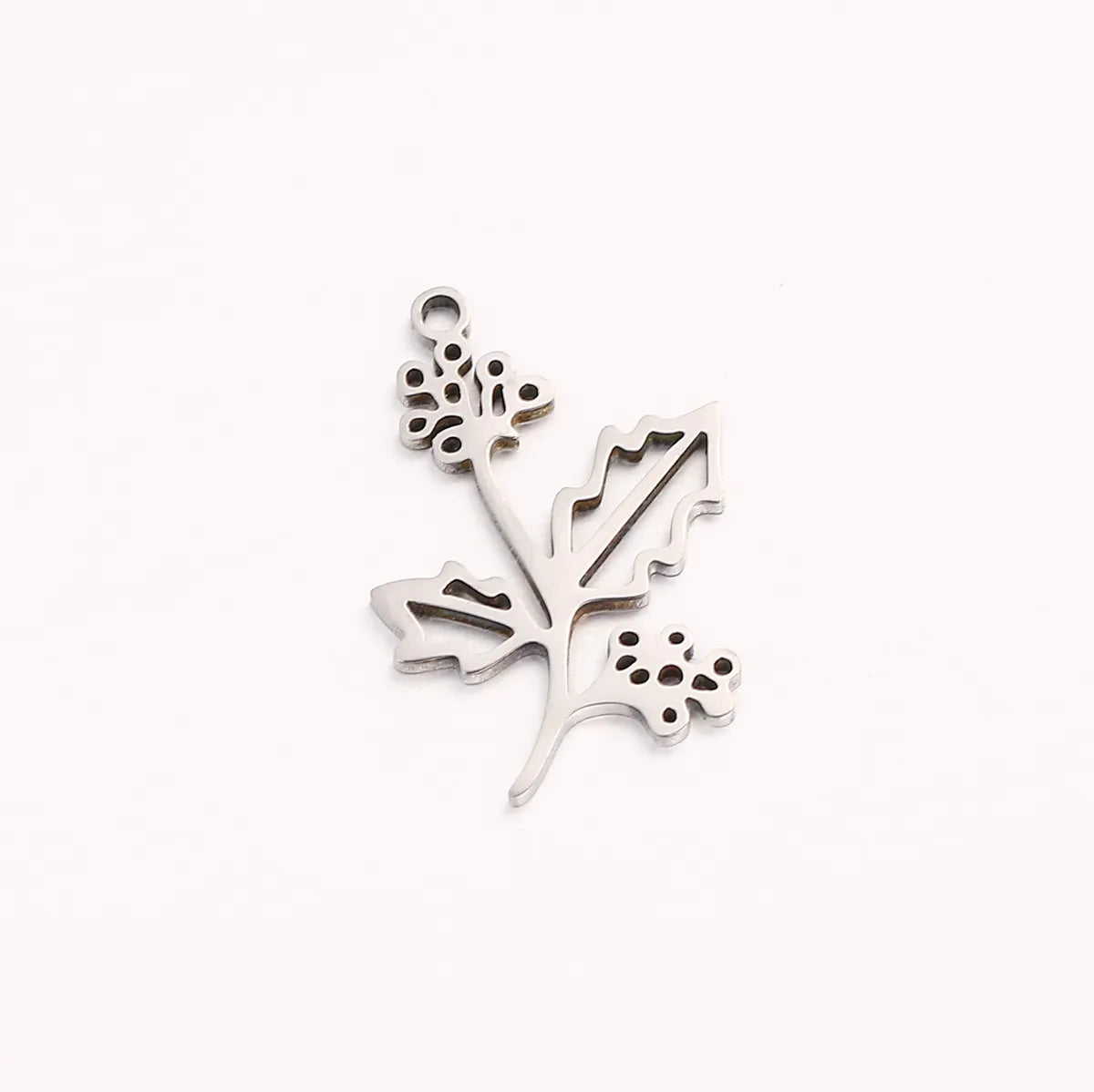 1 Piece 10 * 20mm 304 Stainless Steel Flower Pendant