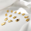 1 Piece 10*6mm 304 Stainless Steel 14K Gold Plated Letter Pendant