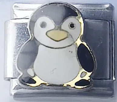 1 Piece 10*9mm 304 Stainless Steel Letter Fruit Flower Italian Charms