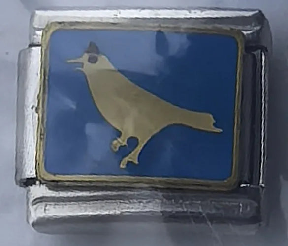 1 Piece 10*9mm 304 Stainless Steel Letter Fruit Flower Italian Charms