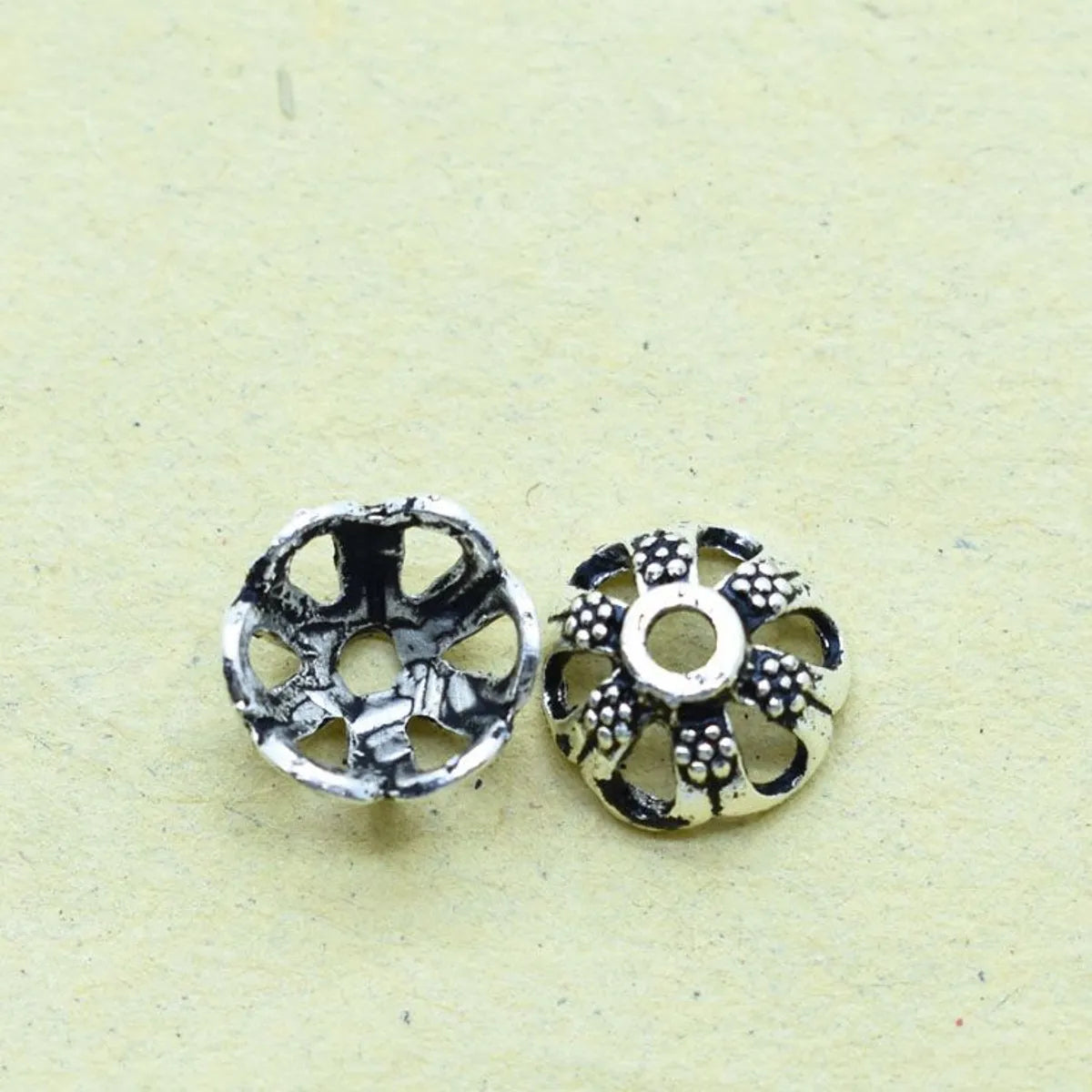 1 Piece 12 * 5mm Alloy Floral Flower Shape Bead Caps