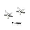 1 Piece 12mm 19mm 304 Stainless Steel Scallop Starfish Pendant