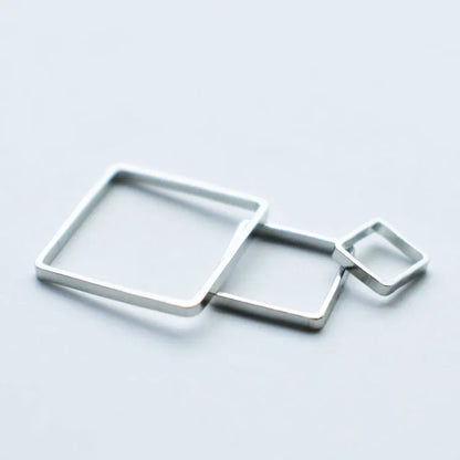 1 Piece 12mm Diameter 5mm Diameter 8mm Copper Square Pendant