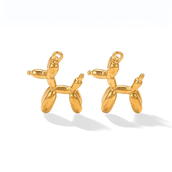 1 Piece 14*16MM 25 * 30mm Titanium Steel Dog Pendant