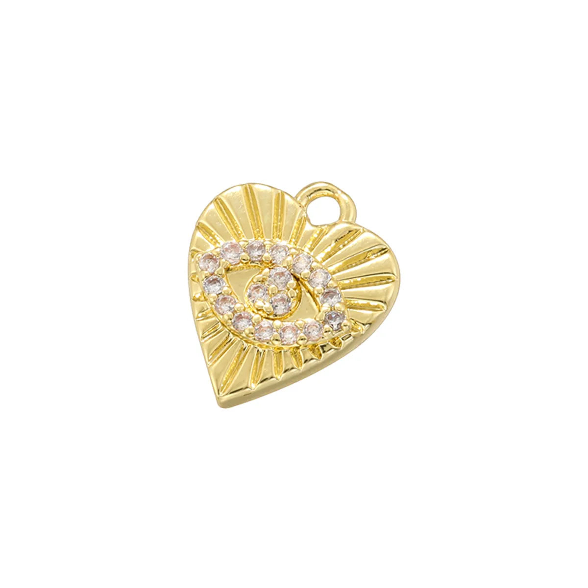 1 Piece 15*17mm 5*17mm 7.5*21mm Hole 1~1.9mm Copper Zircon 18K Gold Plated Heart Shape Rose Butterfly Pendant