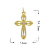 1 Piece 15.5*12mm 21 * 18mm Copper Zircon Moon Dragonfly Butterfly Pendant