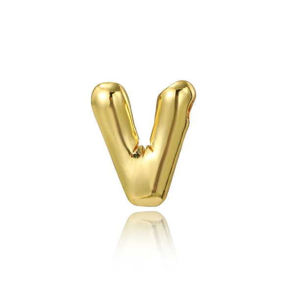 1 Piece 17 * 20mm Copper Letter Polished Pendant