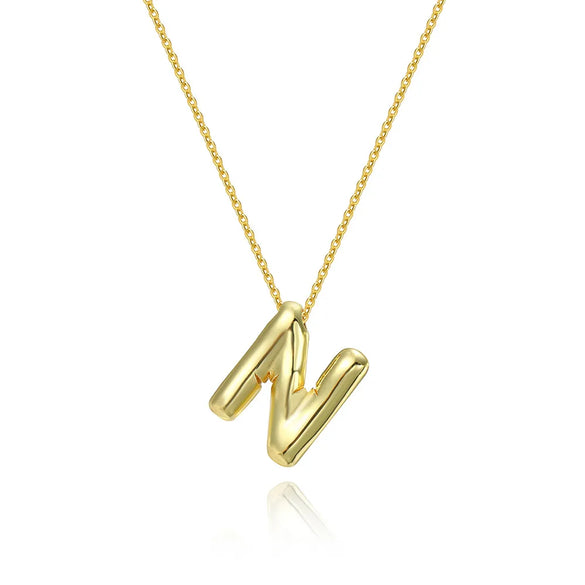 1 Piece 17 * 20mm Copper Letter Polished Pendant