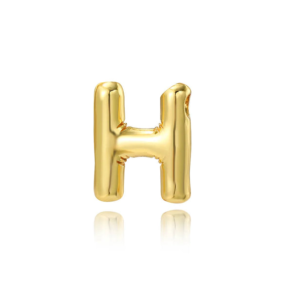 1 Piece 17 * 20mm Copper Letter Polished Pendant