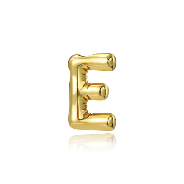 1 Piece 17 * 20mm Copper Letter Polished Pendant