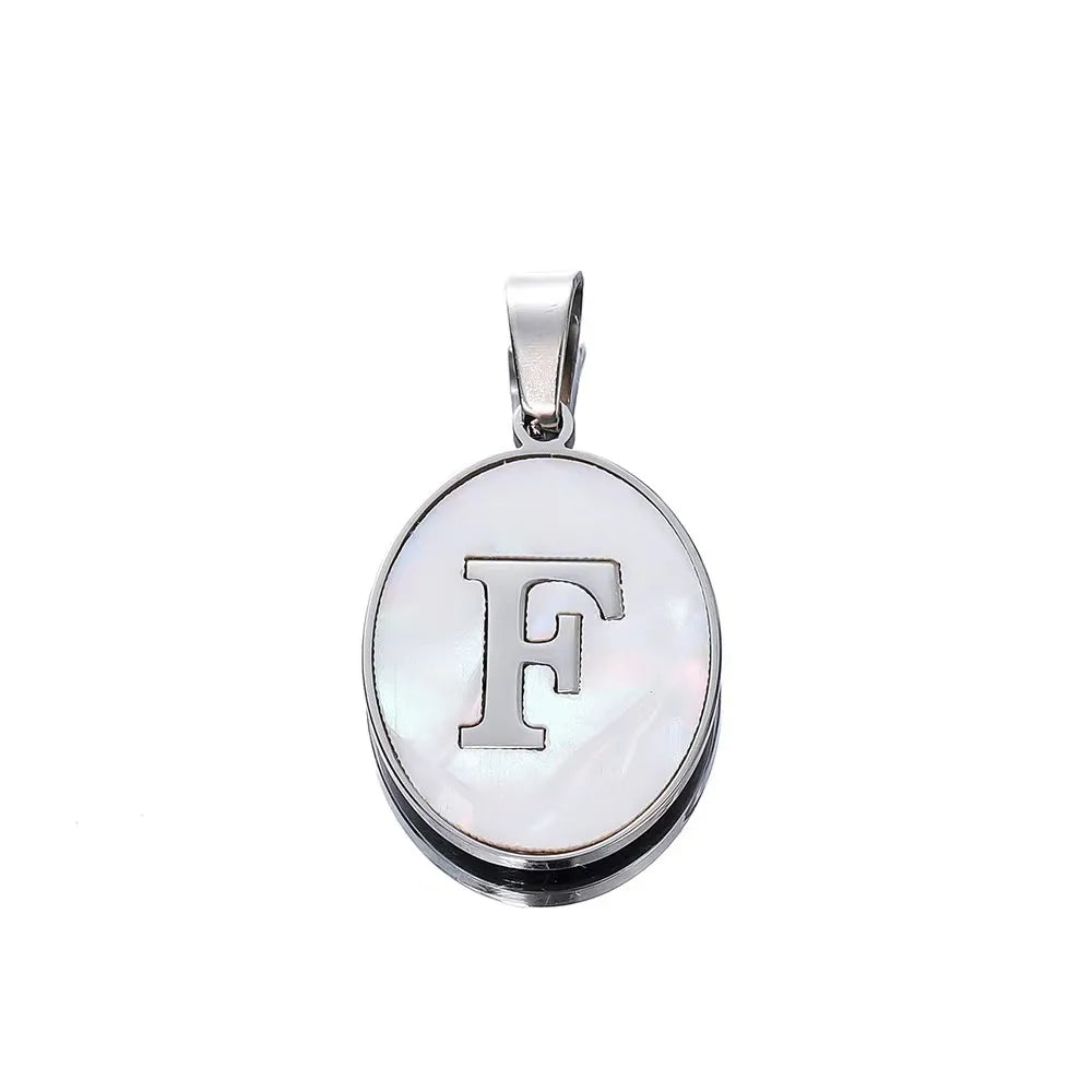 1 Piece 18 * 22mm 304 Stainless Steel Letter Pendant