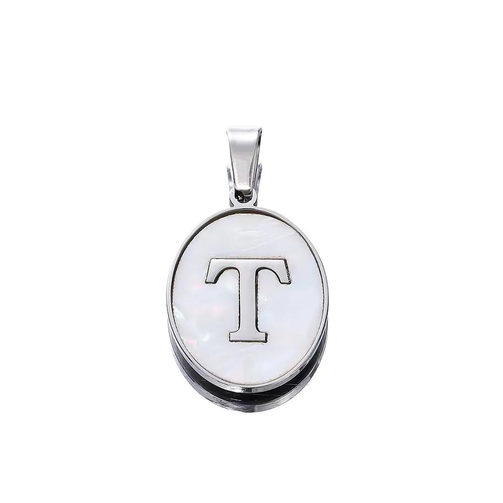 1 Piece 18 * 22mm 304 Stainless Steel Letter Pendant