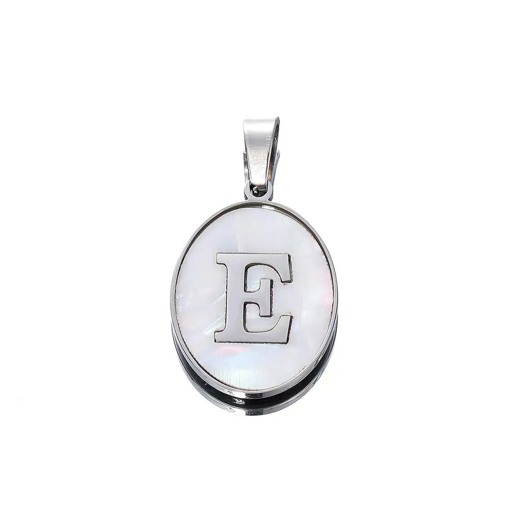 1 Piece 18 * 22mm 304 Stainless Steel Letter Pendant