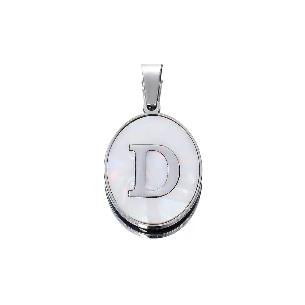 1 Piece 18 * 22mm 304 Stainless Steel Letter Pendant