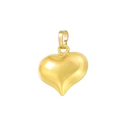 1 Piece 18 * 24mm 20*28mm 30*32mm Hole 3~3.9mm Brass 18K Gold Plated Pentagram Heart Shape Polished Pendant