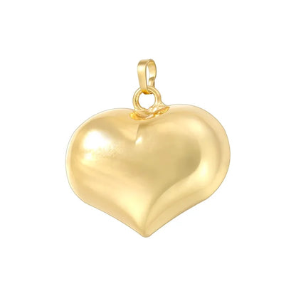 1 Piece 18 * 24mm 20*28mm 30*32mm Hole 3~3.9mm Brass 18K Gold Plated Pentagram Heart Shape Polished Pendant