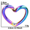 1 Piece 1.8*2CM 304 Stainless Steel 18K Gold Plated Heart Shape Pendant