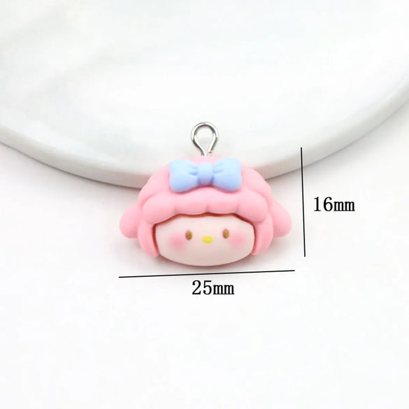 1 Piece 20 * 22mm 21 * 23mm 26 * 15mm Resin Animal Star Flower Polished Pendant