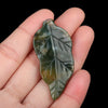 1 Piece 20-25*47mm Crystal Agate Leaves Pendant