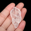 1 Piece 20-25*47mm Crystal Agate Leaves Pendant