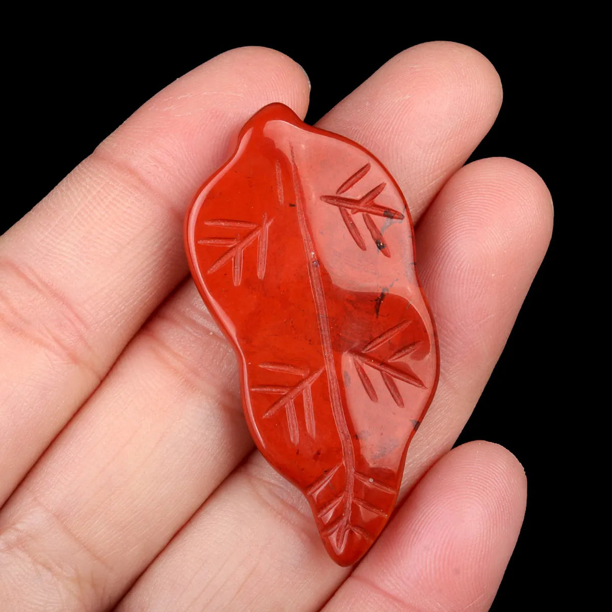 1 Piece 20-25*47mm Crystal Agate Leaves Pendant