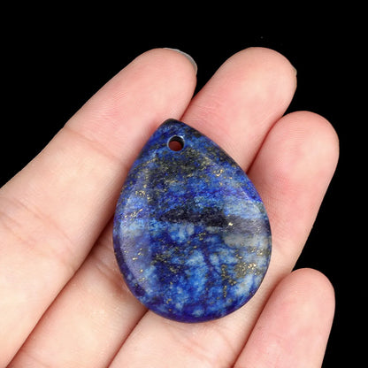 1 Piece 25 * 33mm Natural Stone Crystal Agate Water Droplets Pendant