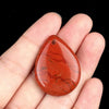 1 Piece 25 * 33mm Natural Stone Crystal Agate Water Droplets Pendant