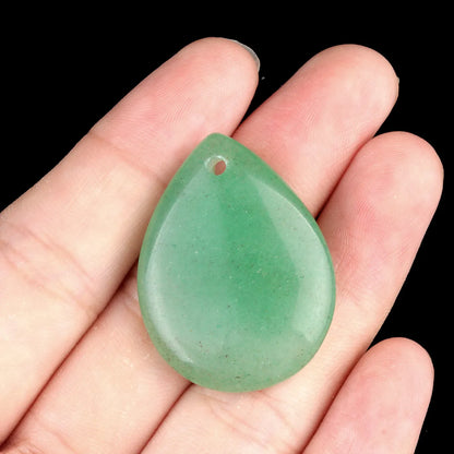 1 Piece 25 * 33mm Natural Stone Crystal Agate Water Droplets Pendant