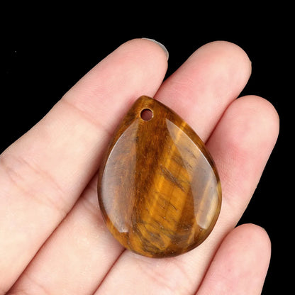 1 Piece 25 * 33mm Natural Stone Crystal Agate Water Droplets Pendant