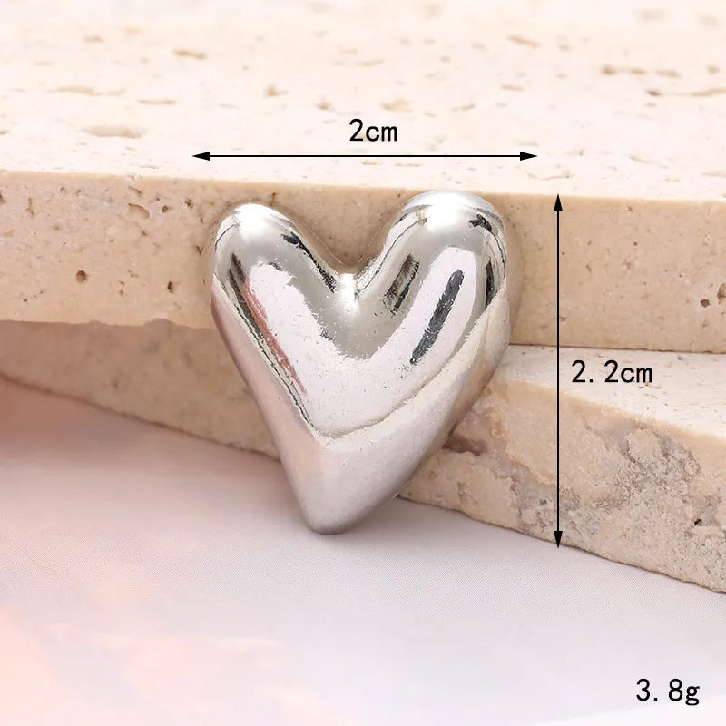 1 Piece 2.5*2.7cm 3.3*3.6cm 4.7*4.9cm Zinc Alloy Hand Insect Heart Shape DIY Ornament Accessories Phone Case Sticker Material