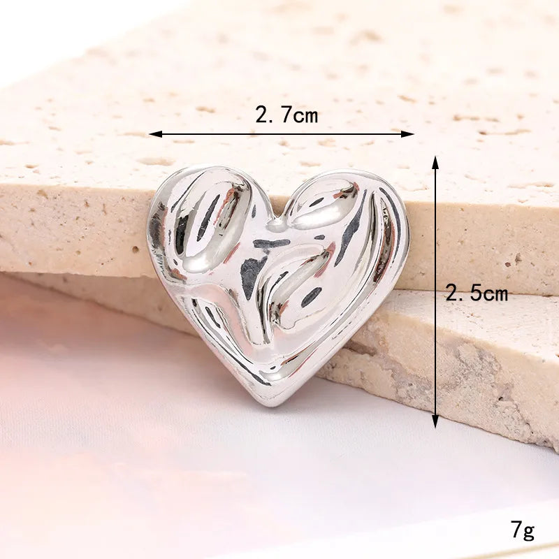 1 Piece 2.5*2.7cm 3.3*3.6cm 4.7*4.9cm Zinc Alloy Hand Insect Heart Shape DIY Ornament Accessories Phone Case Sticker Material