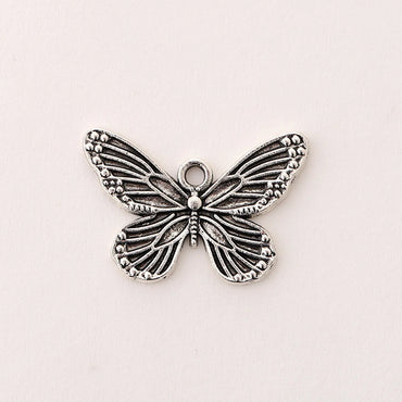 1 Piece 2.1cm 2.5cm Zinc Alloy Flower Butterfly Pendant