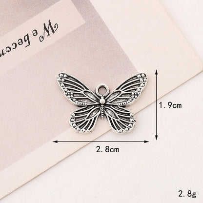 1 Piece 2.1cm 2.5cm Zinc Alloy Flower Butterfly Pendant