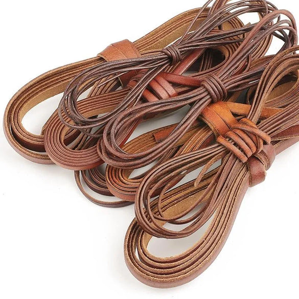 1 Piece 2m 4x1.5mm 5x1.5mm Cowhide Jewelry Accessories