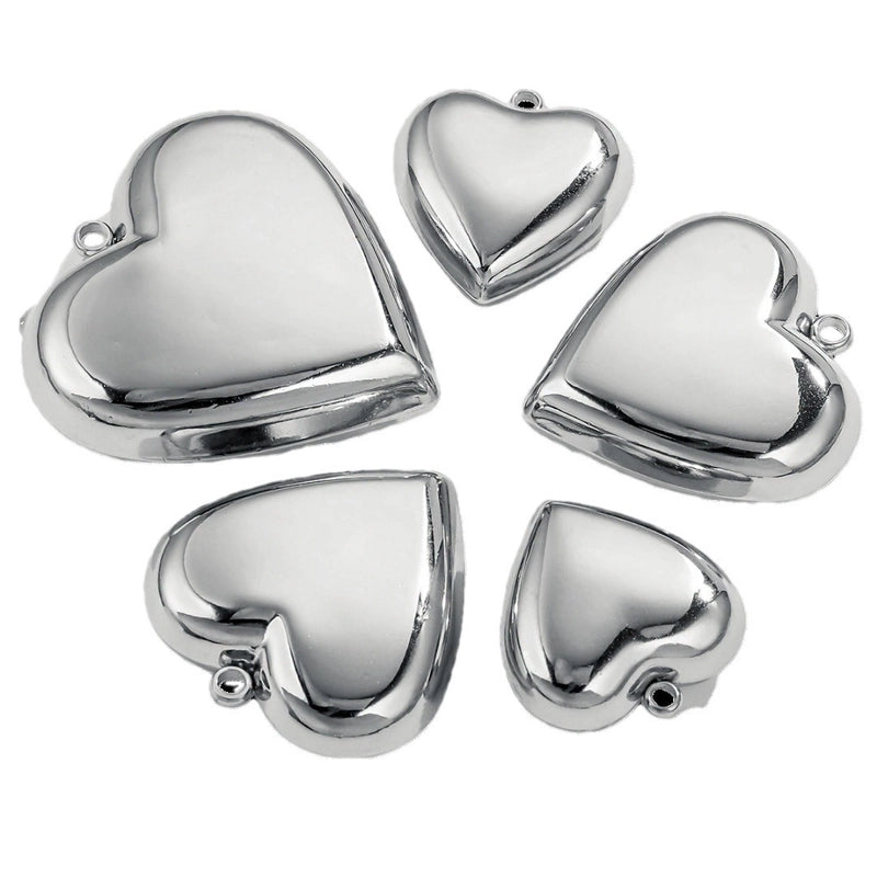 1 Piece 30*32mm 304 Stainless Steel Heart Shape Pendant