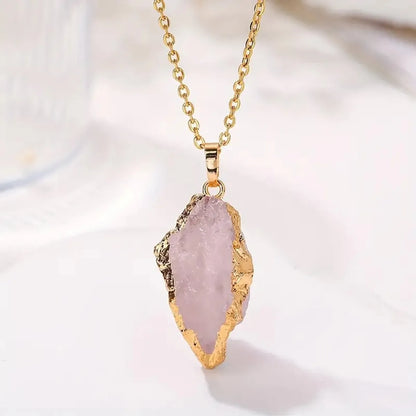 1 Piece 30-50mm Natural Stone Crystal Irregular Pendant