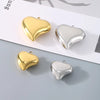 1 Piece 304 Stainless Steel 18K Gold Plated Heart Shape Pendant Jewelry Accessories