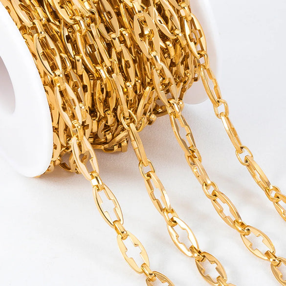 1 Piece 304 Stainless Steel 1M Jewelry Accessories Chain