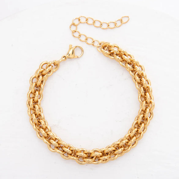 1 Piece 304 Stainless Steel Bracelets Chain Casual Geometric