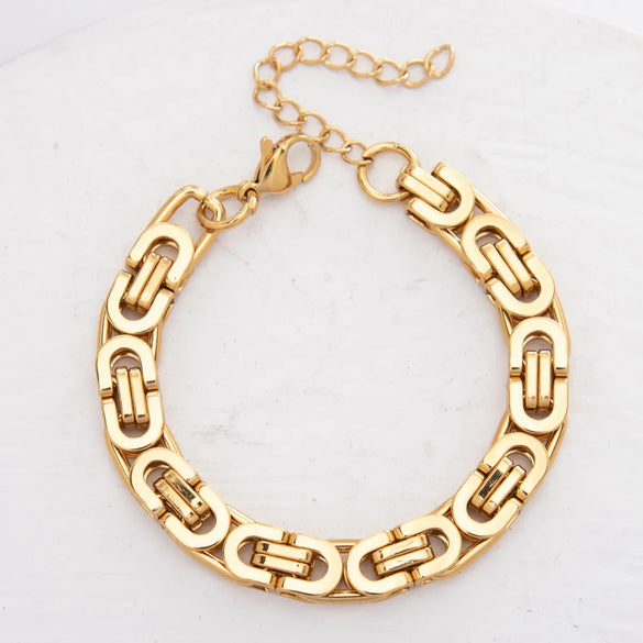 1 Piece 304 Stainless Steel Bracelets Chain Casual Geometric